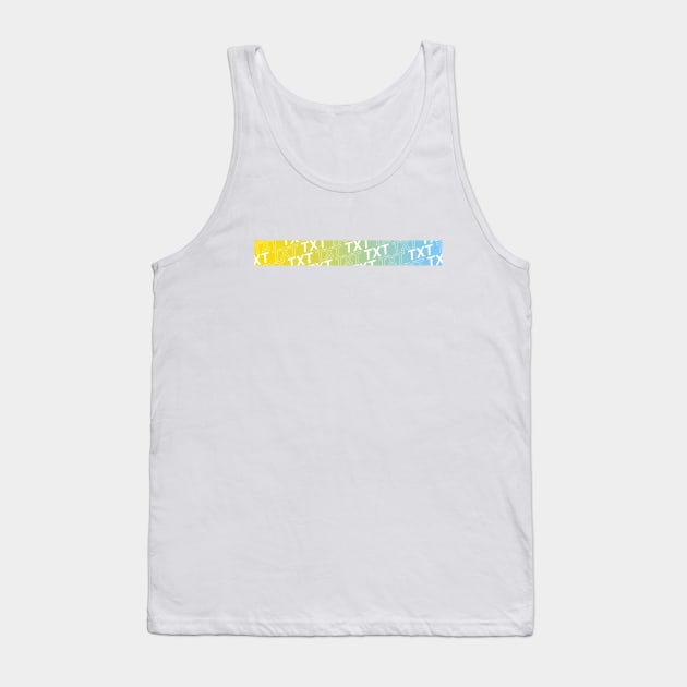 TXT Gradient Stripe Tank Top by CYPHERDesign